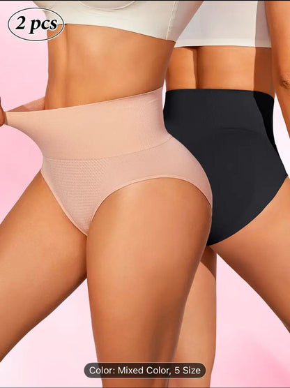 pack of 2 women s high wested tummy control underwear